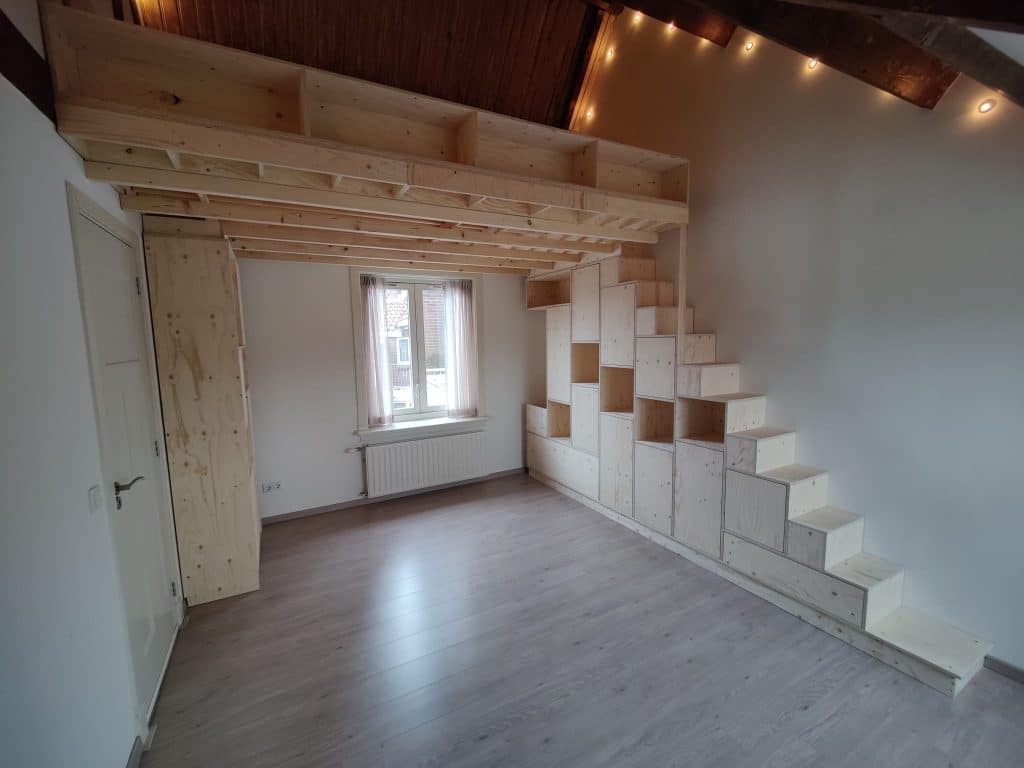 Uniek meubel ontwerp, lovenest op maat, Schiedam